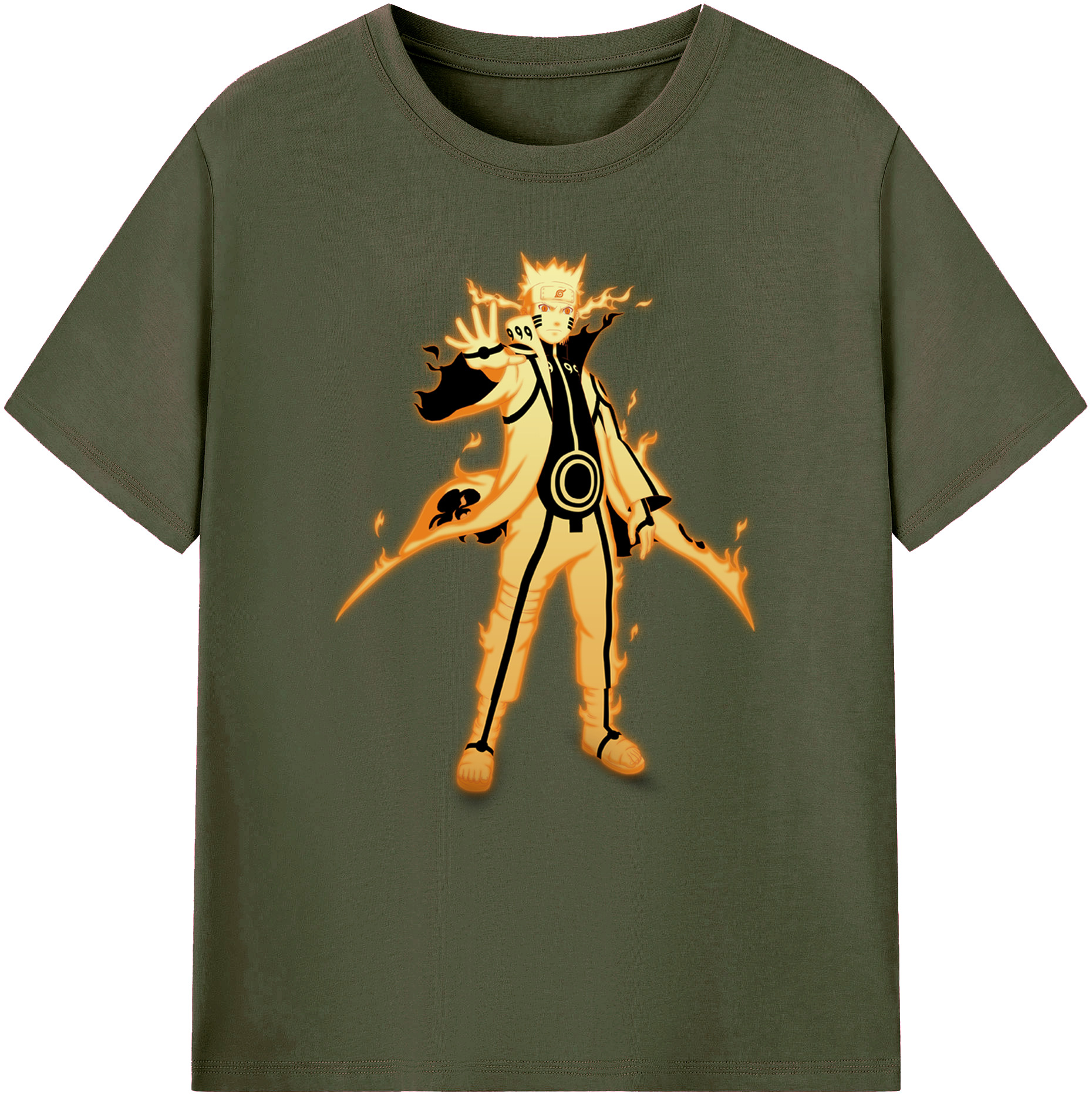 （画像用） NARUTO -ナルト- うずまき ナルト Uzumaki Naruto 綿100％ メンズ半袖Tシャツ｜肌触りやわらか＆通気性